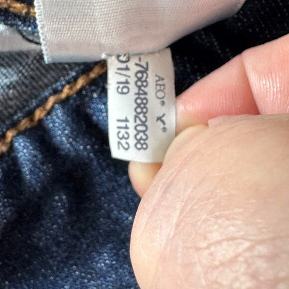 AEO Next Level Stretch Hi-Rise Jegging Jeans 10 READ Minimalist Skinny Retro - Picture 12 of 16